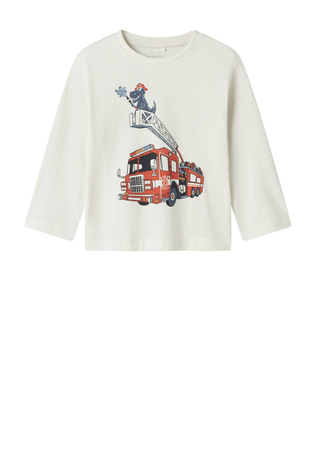 NAME IT longsleeve NMMVICTOR met printopdruk ecru