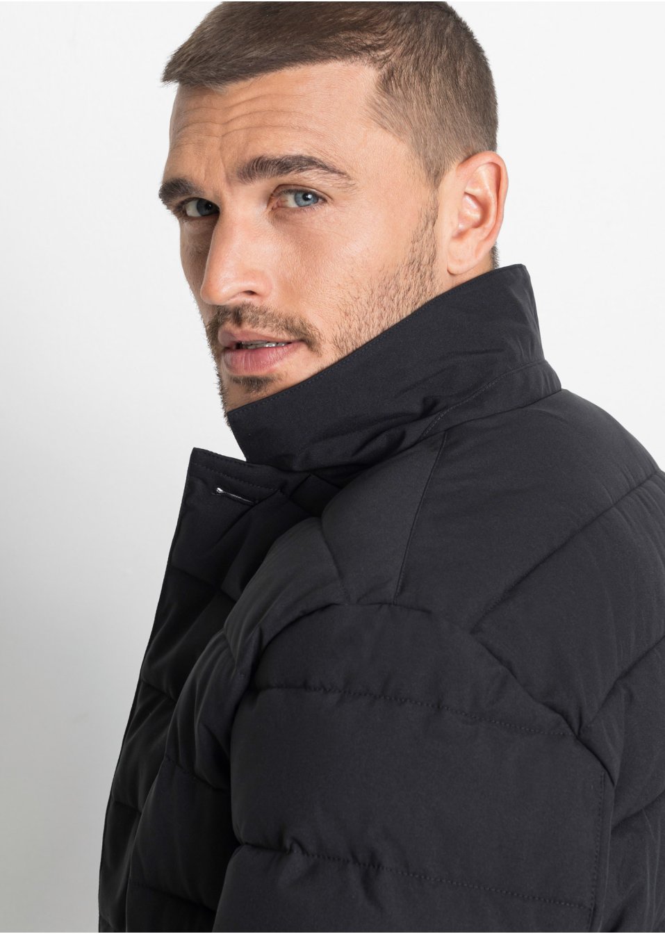 Veste matelassée avec polaire coupe-vent