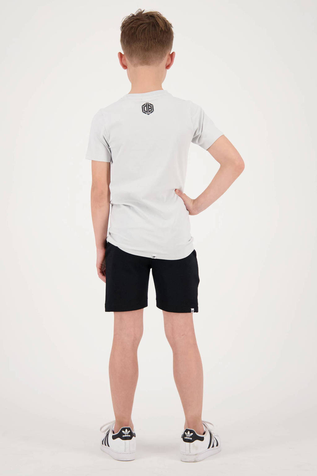 Vingino T-shirt Hernandez met printopdruk lichtgrijs