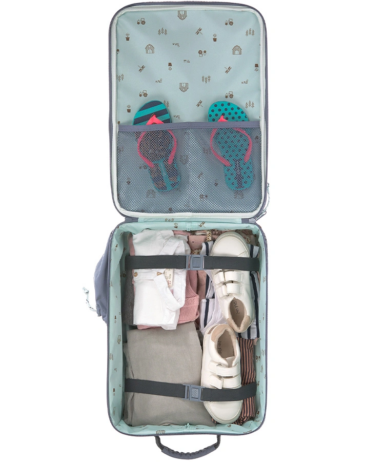 Kinder-Trolley ADVENTURE – TRACTOR (29x46x19) in blau