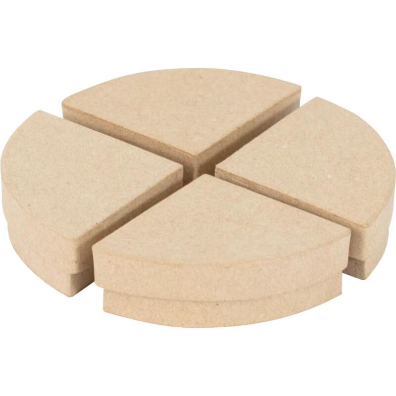 Boîte quart de gâteau - Kraft