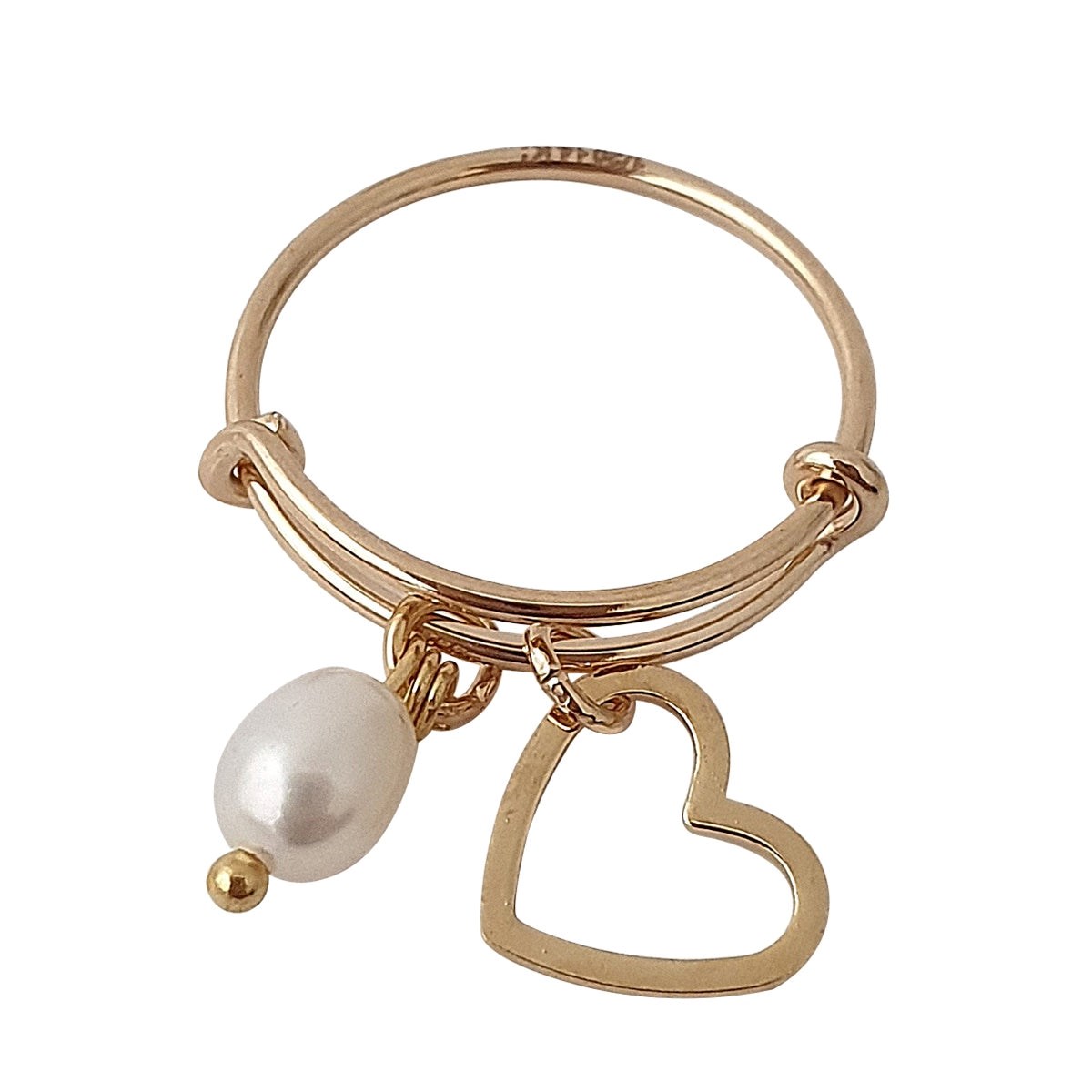 Bague coeur Sage femme doré