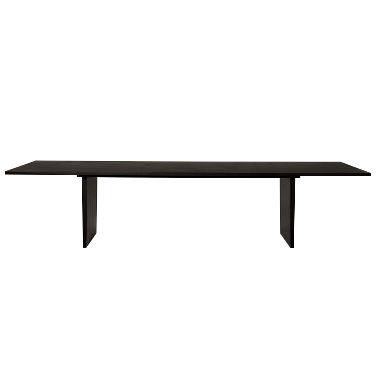 Gubi Private dining eettafel 320x100 brown/black ash