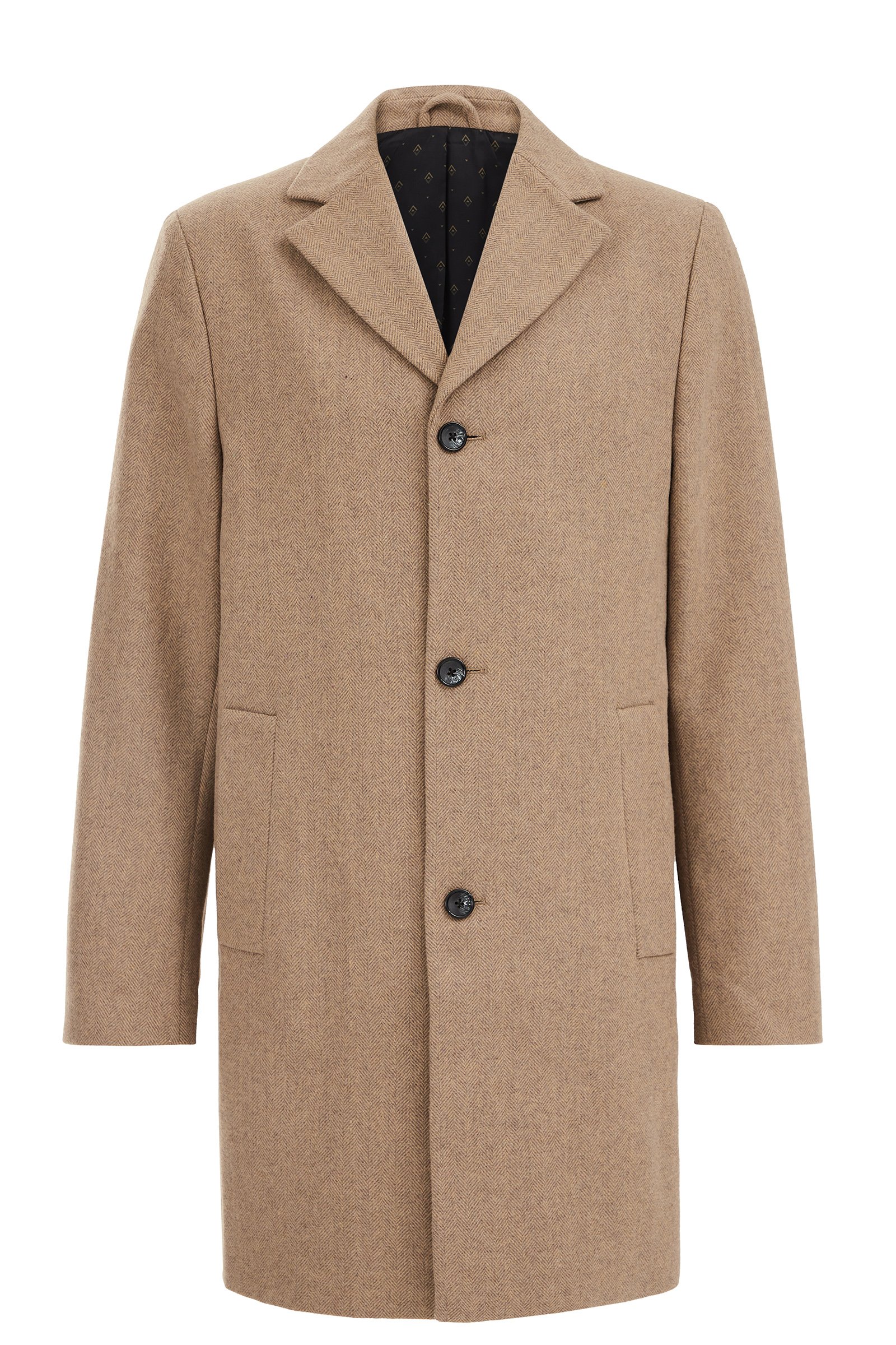 overjas met dessin WE Fashion Beige