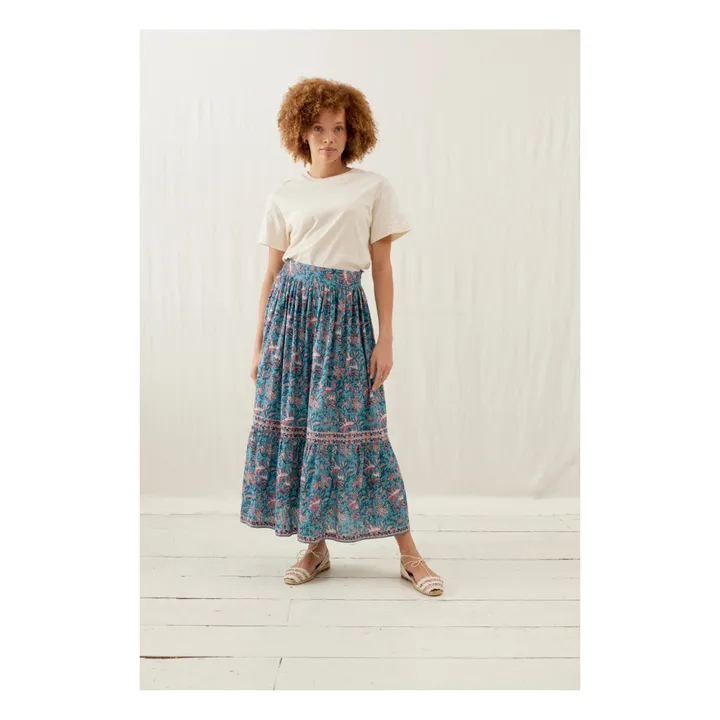 Louise Misha Jupe Jansiane - Collection Femme | Bleu canard