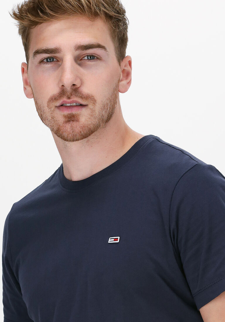 TOMMY JEANS donkerblauwe tommy jeans t-shirt tjm classic jersey c neck