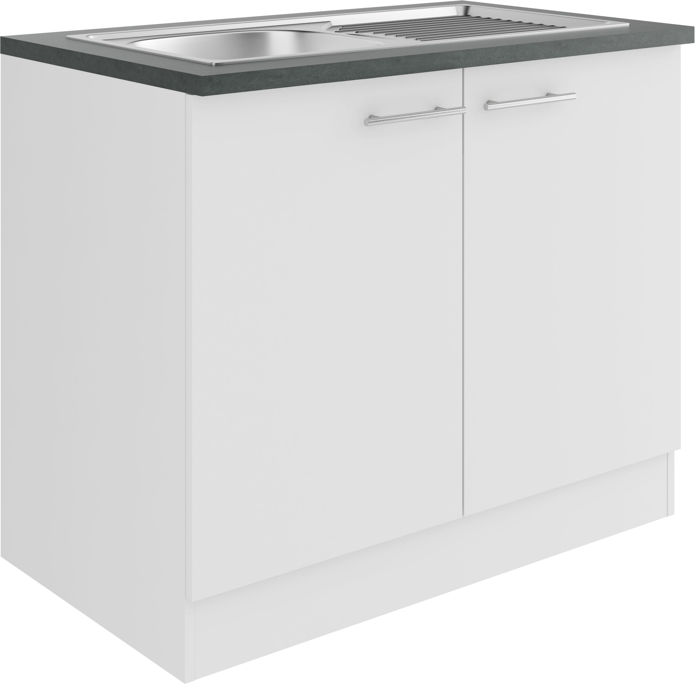 OPTIFIT Spülenschrank »Bella« Breite 100 cm, mit Edelstahl-Einbauspüle