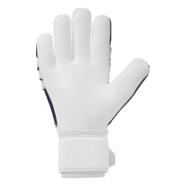 Uhlsport Gants de Gardien Supersoft HN - Blanc/Bleu Marine/Argenté