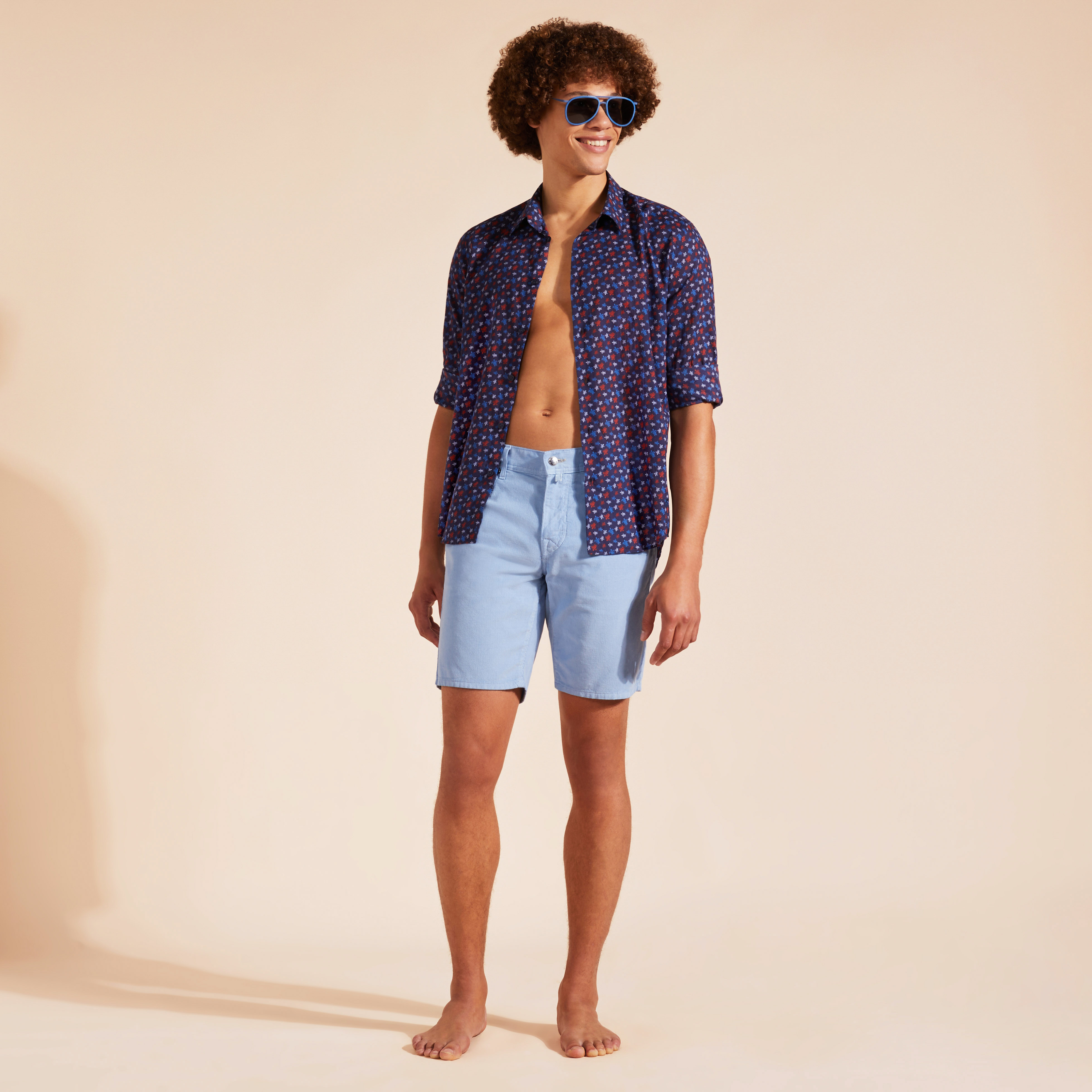 Bermuda en Coton Homme Uni | Short Homme Vilebrequin