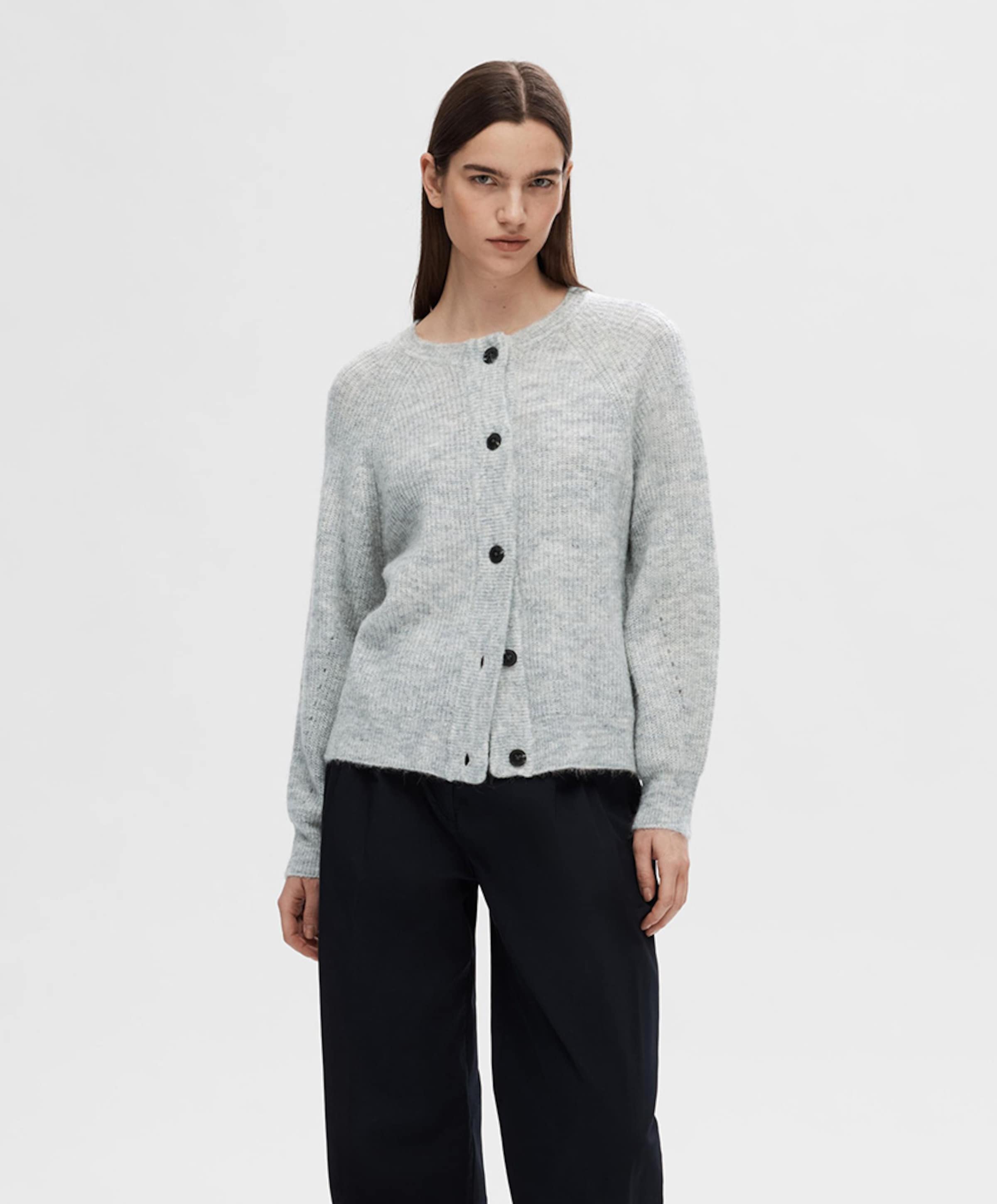 Selected Dames vest grijs