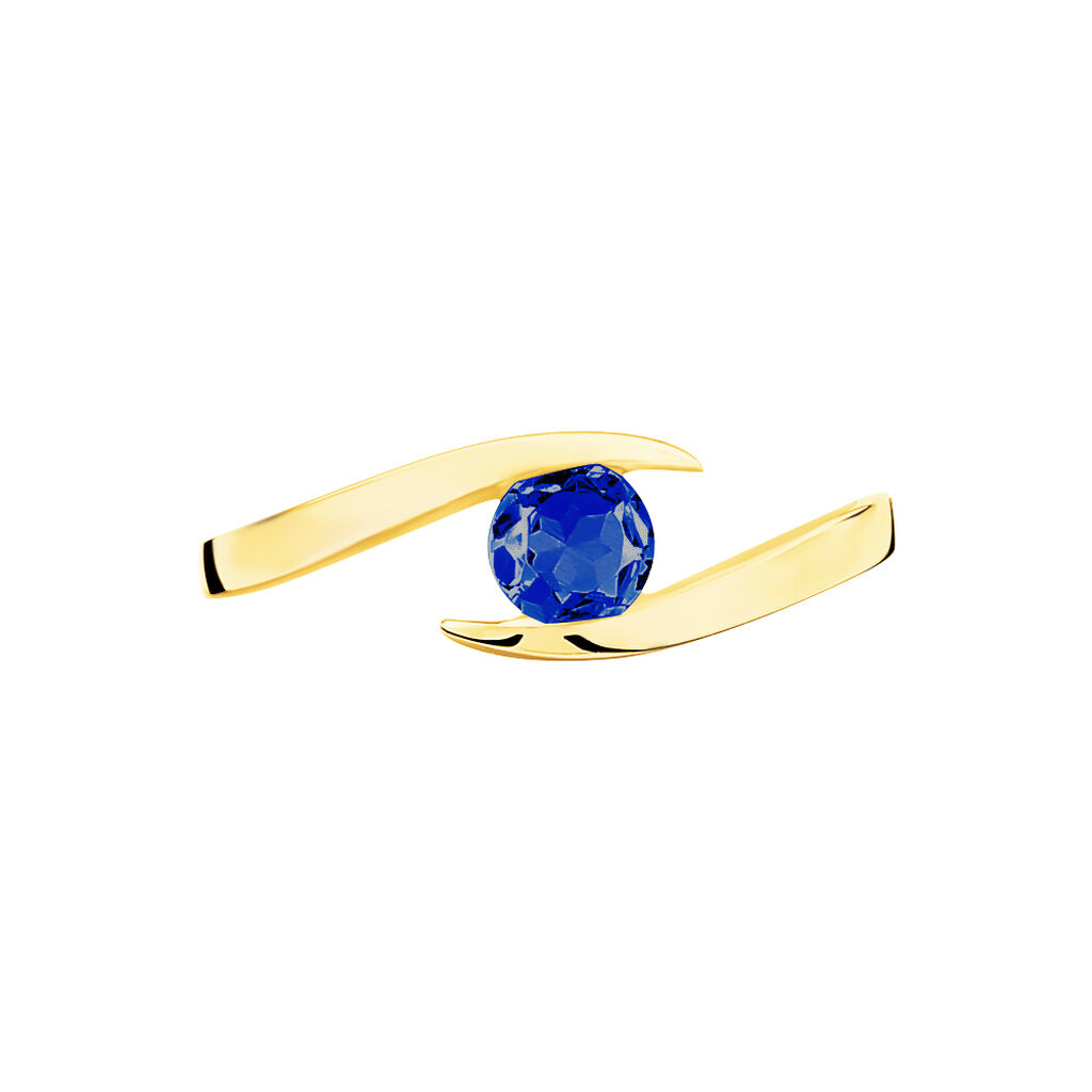 Bague Tiphaine Or Jaune Saphir