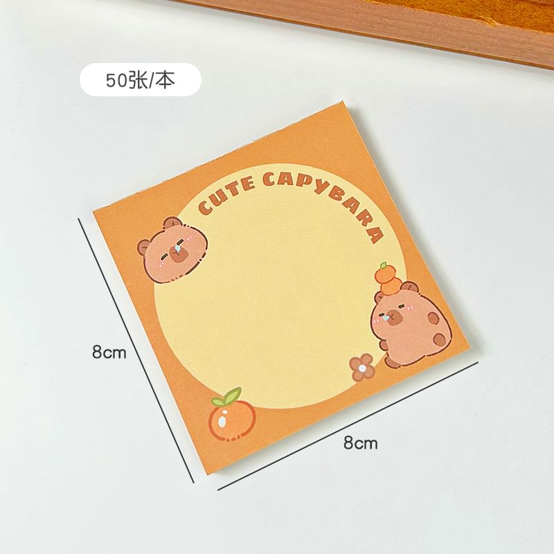 Radrabbit - Capybara Memo Pad (Diverse ontwerpen)