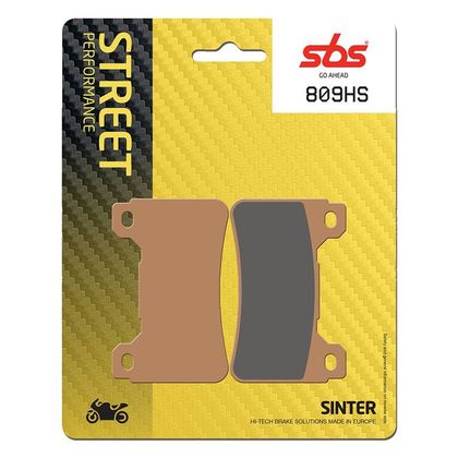 Plaquettes de freins SBS 809HS Sinter Métal Fritté avant