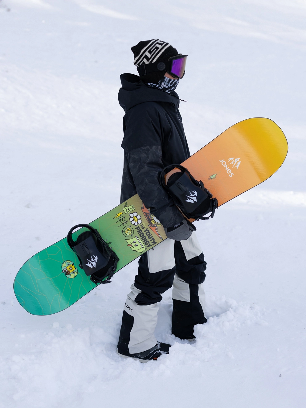 Jones Snowboards Prodigy 2025 Kids Snowboard black