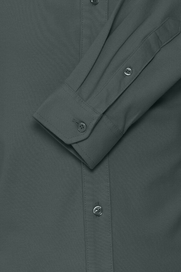 Casual Friday CFARTHUR LS BU jersey piquet shirt Darkest spruce