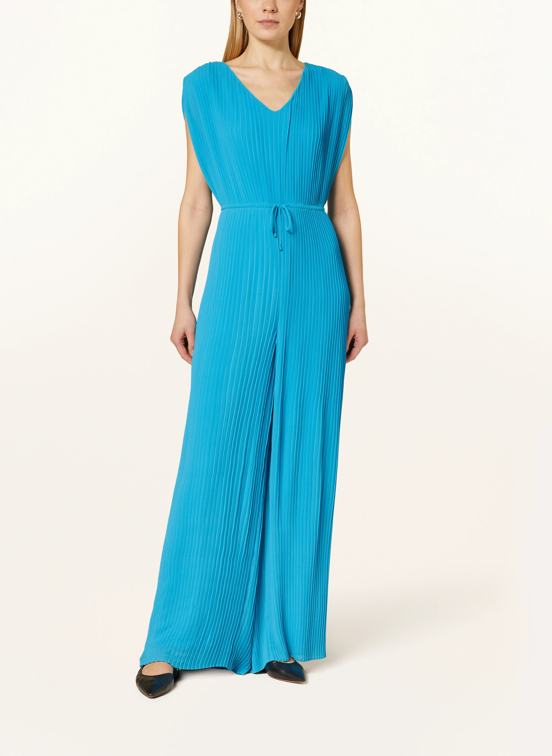 comma Jumpsuit mit Plissees