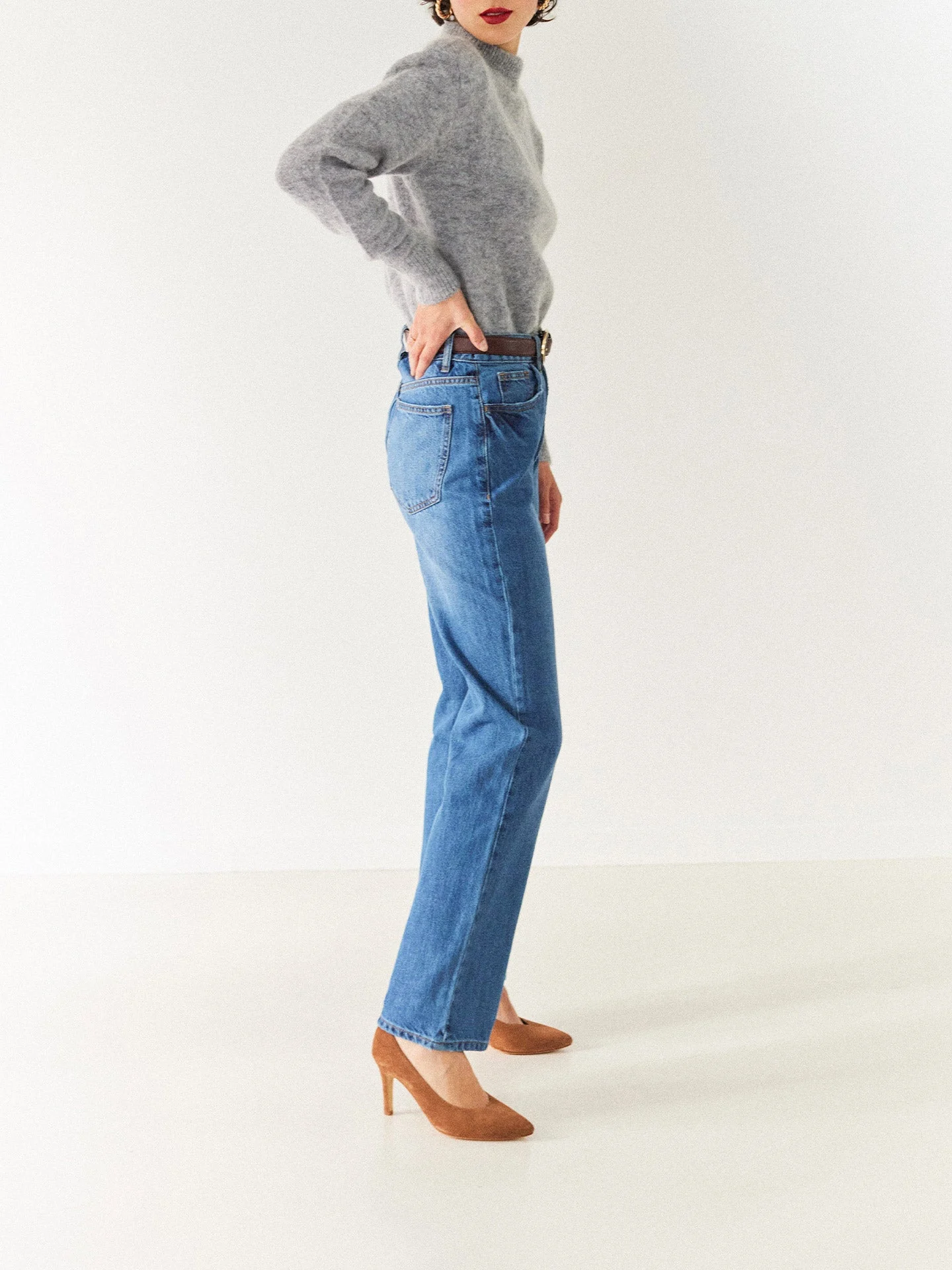 IVA SUEDE PRALINE - Escarpins en cuir velours | Marron