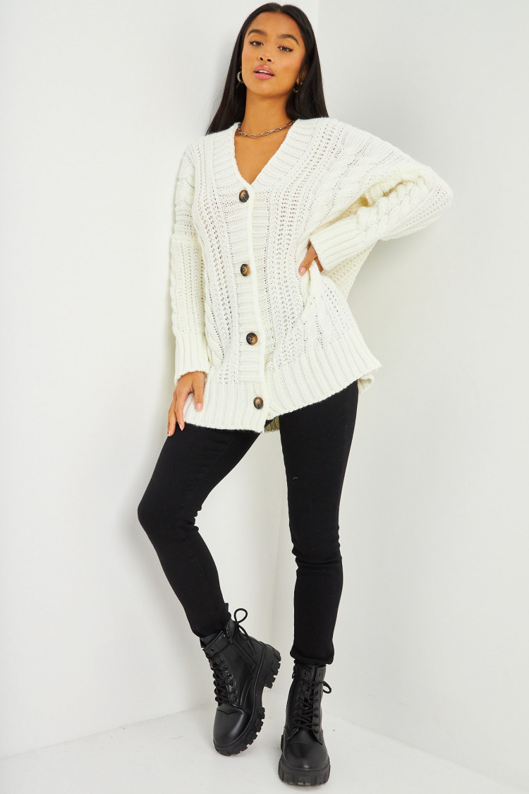 Gilet blanc oversize