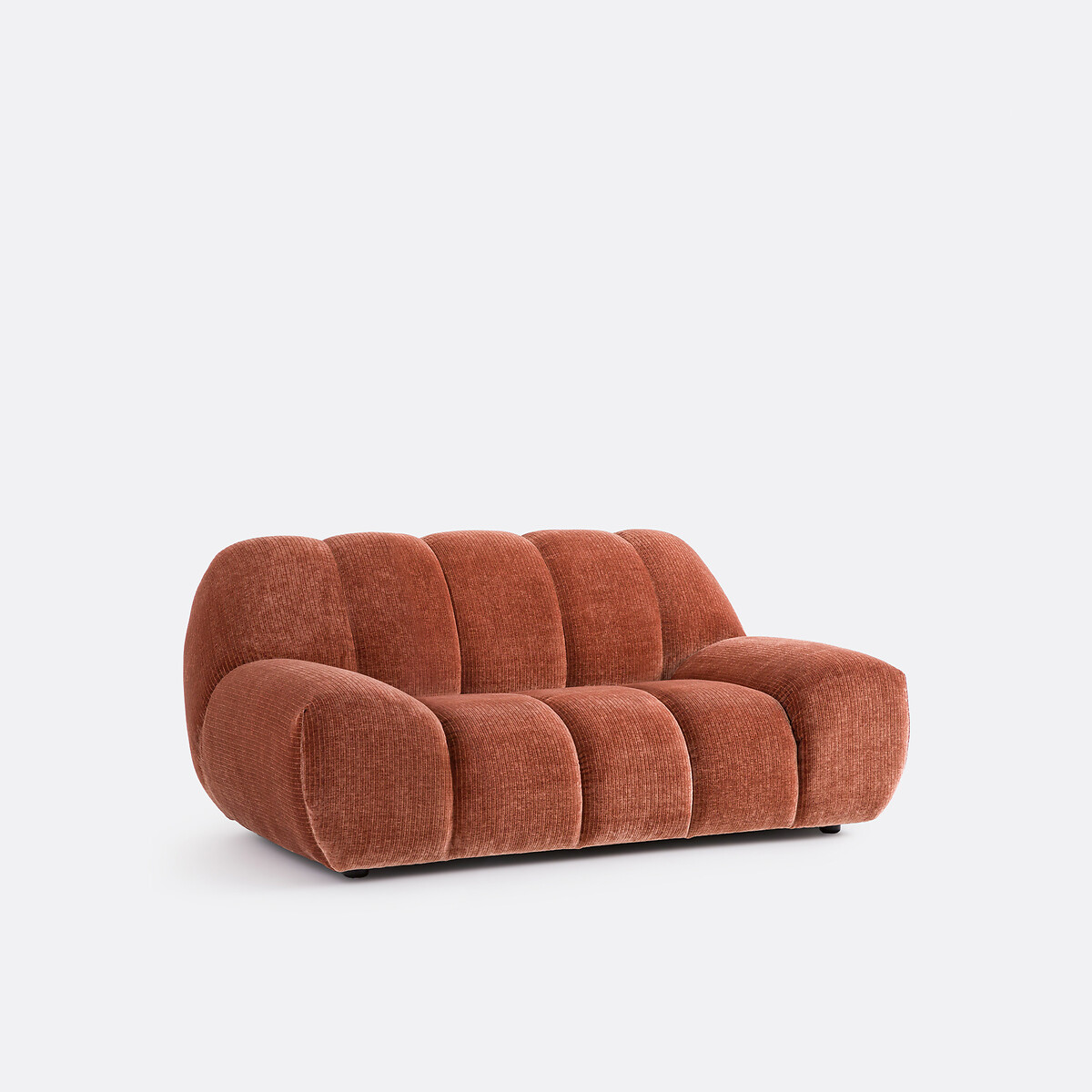 LA REDOUTE INTERIEURS<br>Sofá vintage de 2 lugares em veludo cotelê, Nuria