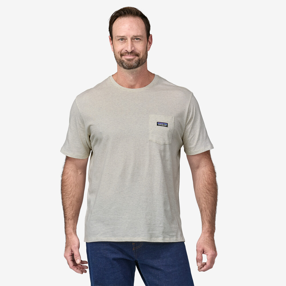 Leichtes Herren-T-Shirt aus regenerativer, biozertifizierter Baumwolle mit Tasche