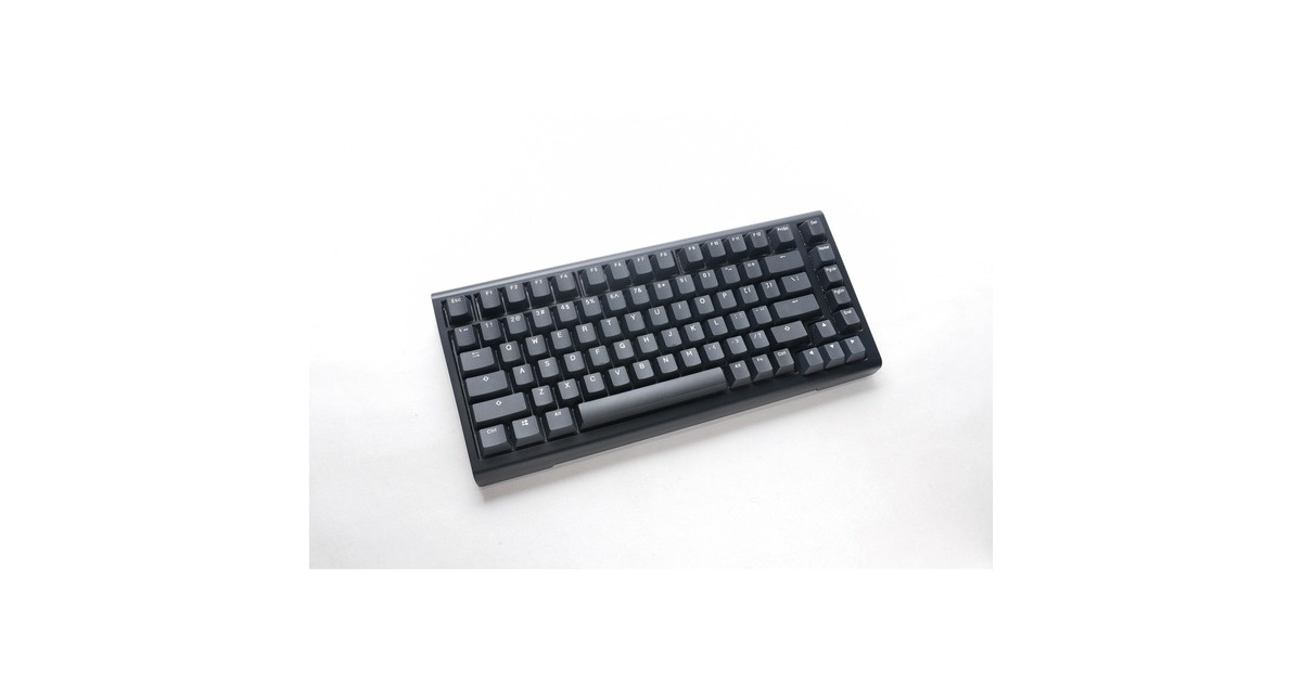 DuckyProjectD Tinker 75 met QMK/VIA, toetsenbord  (Zwart/wit, US lay-out, Cherry MX Speed Silver, RGB led, Double-shot PBT, Hot-swappable, Gasket mount, 75%)