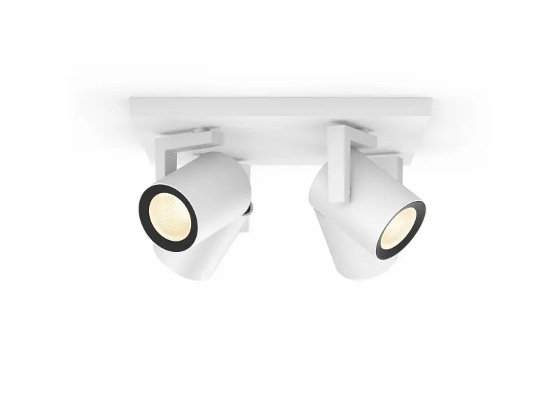 Philips Hue White and Color Ambiance Argenta - Spotlys - LED-spot lyspære x 4 - GU10 - total: 22.8 W - klasse A  - 16 millioner farver - hvid
