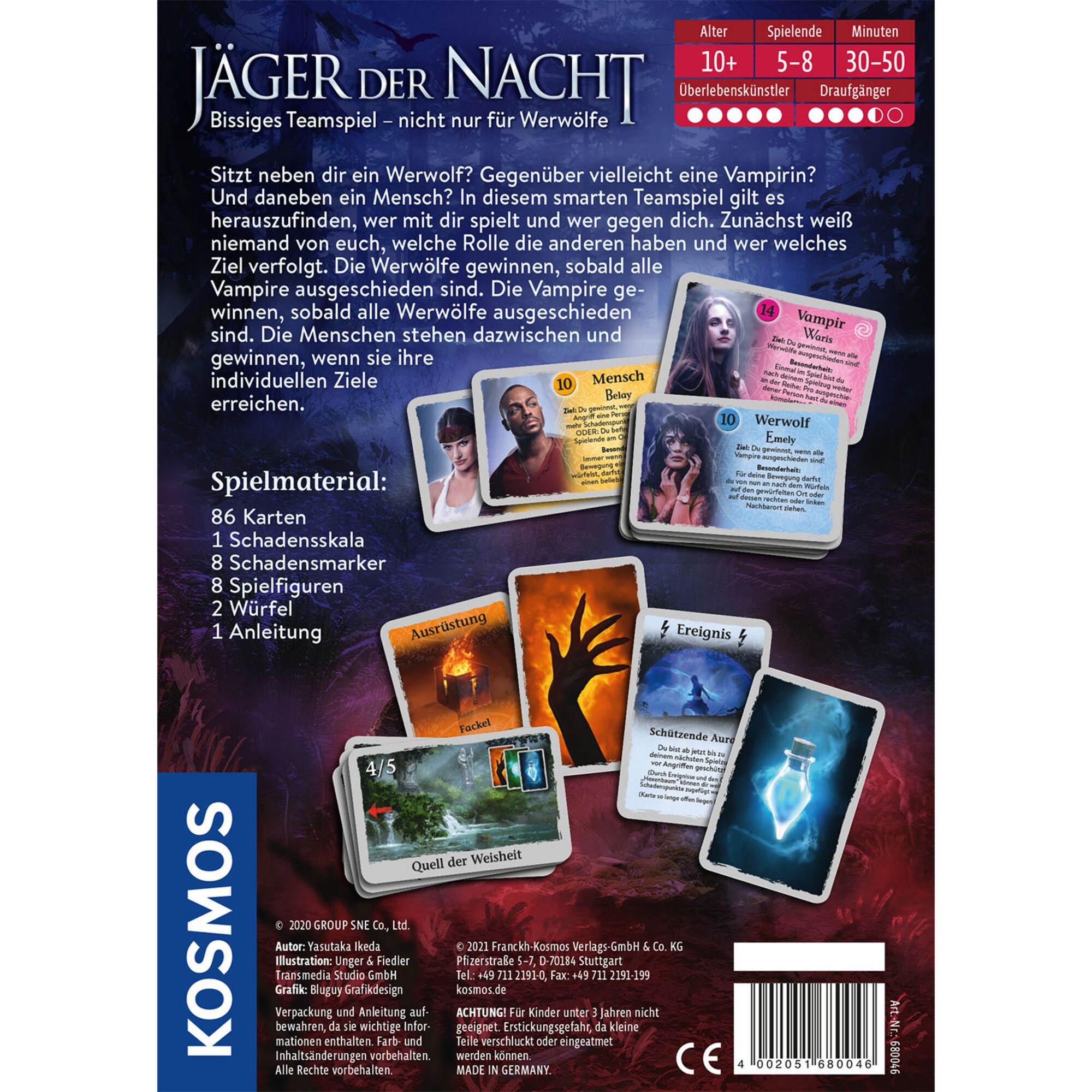 Kosmos Partyspiel Jäger der Nacht