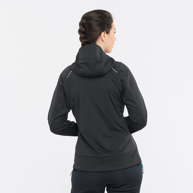 MTN GORE-TEX SOFTSHELL  Windjacke mit Kapuze durchgehendem Reißverschluss Damen
