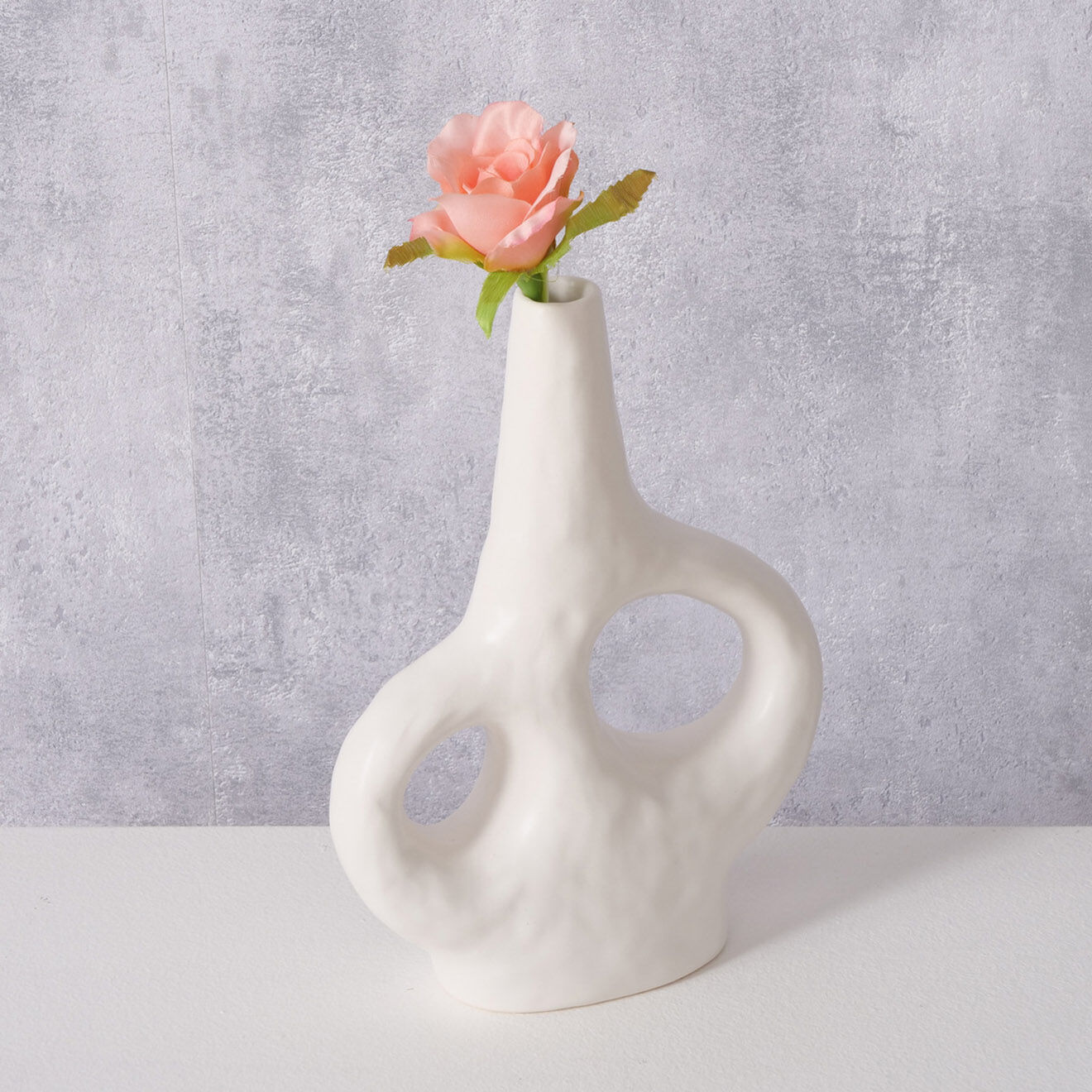 Boltze Vase Telony blanc - 20x7x28 cm