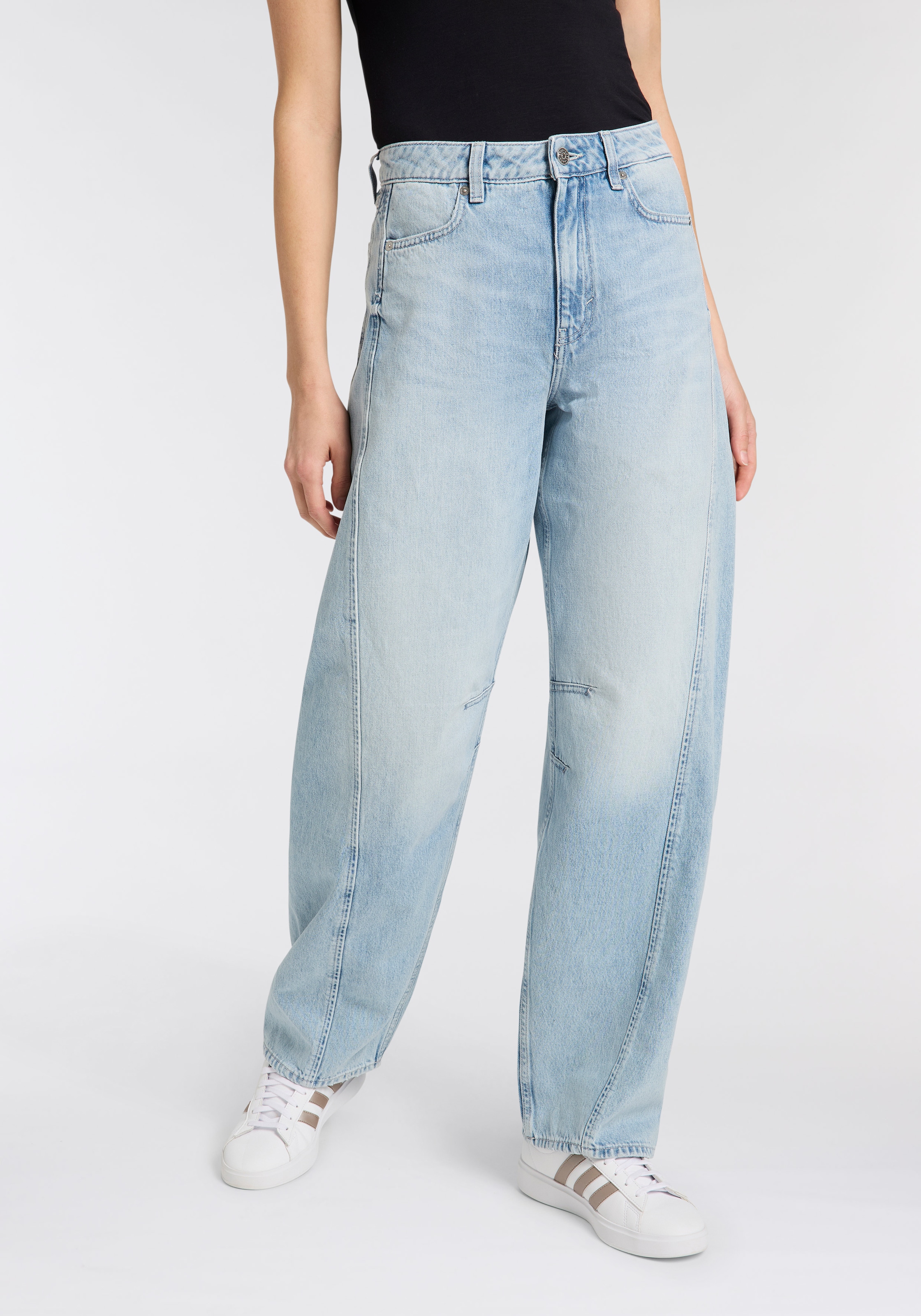 BOSS ORANGE High-waist-Jeans »Baloon High Rise Premium Damenmode«, im Balloon Fit, Abnäher