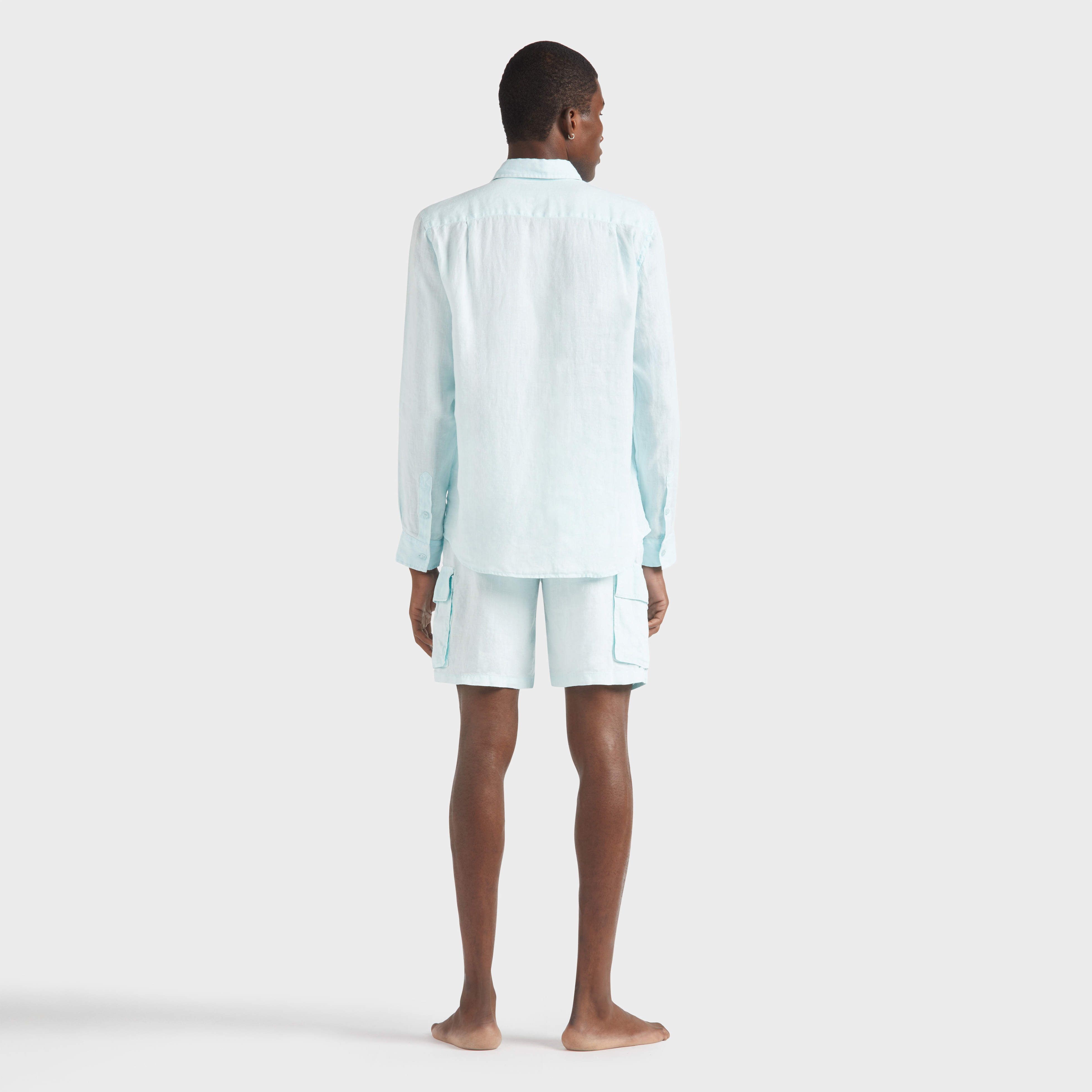 Chemise en lin homme Natural dye