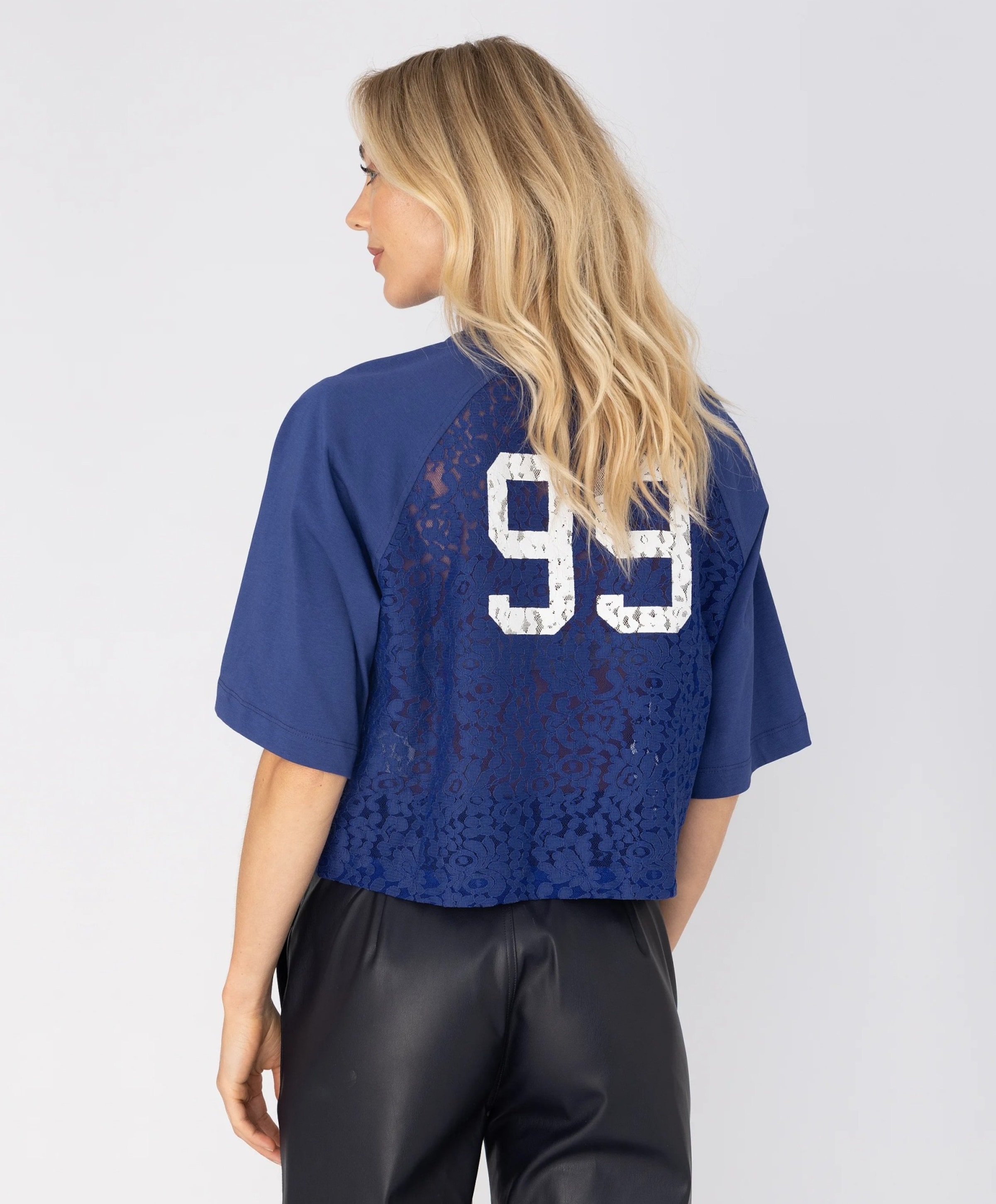 Anna Blue Dames T-shirt blauw
