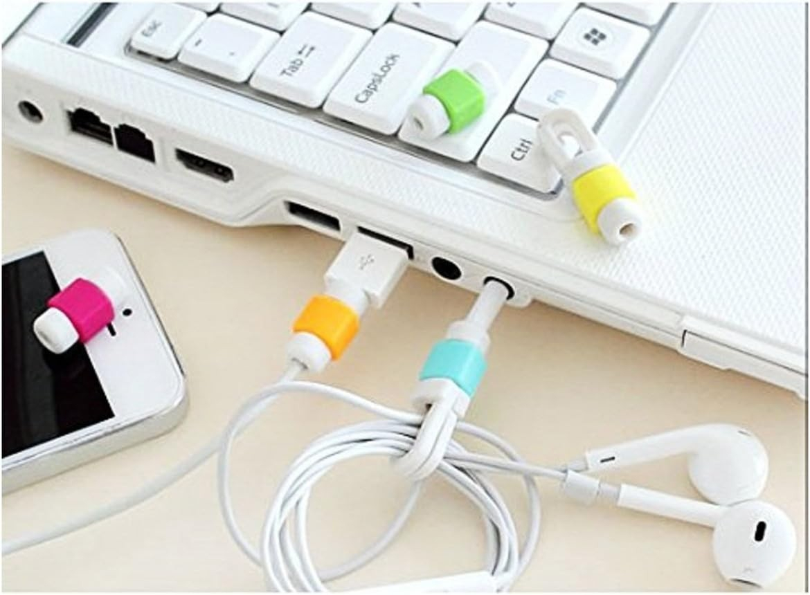 (10er Set) USB C / Lightning Kabel Bruchschutz / Halter / Kabelbeisser Schraube - Assortiert