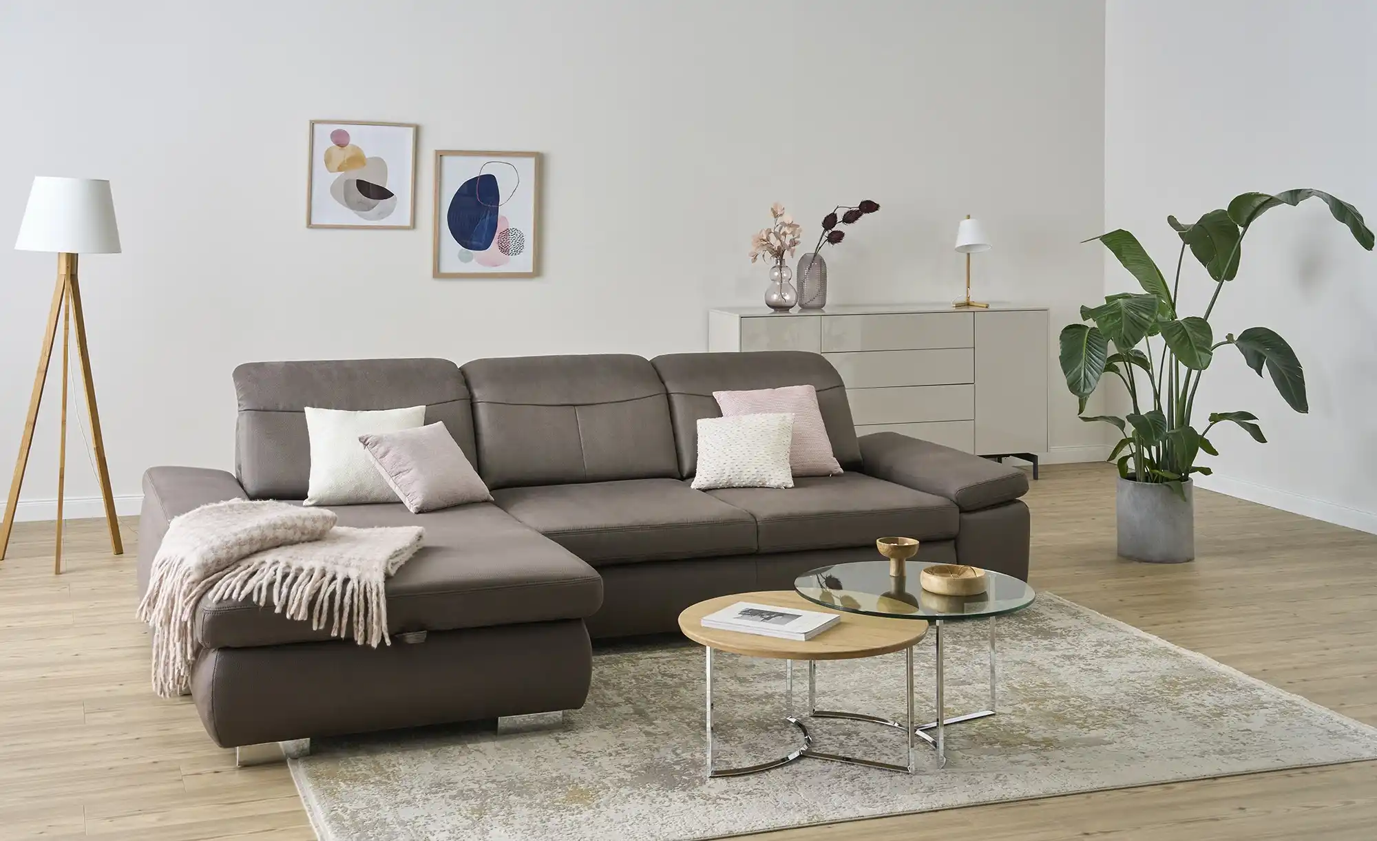 Lounge Collection Ecksofa aus Mikrofaser Kathrin