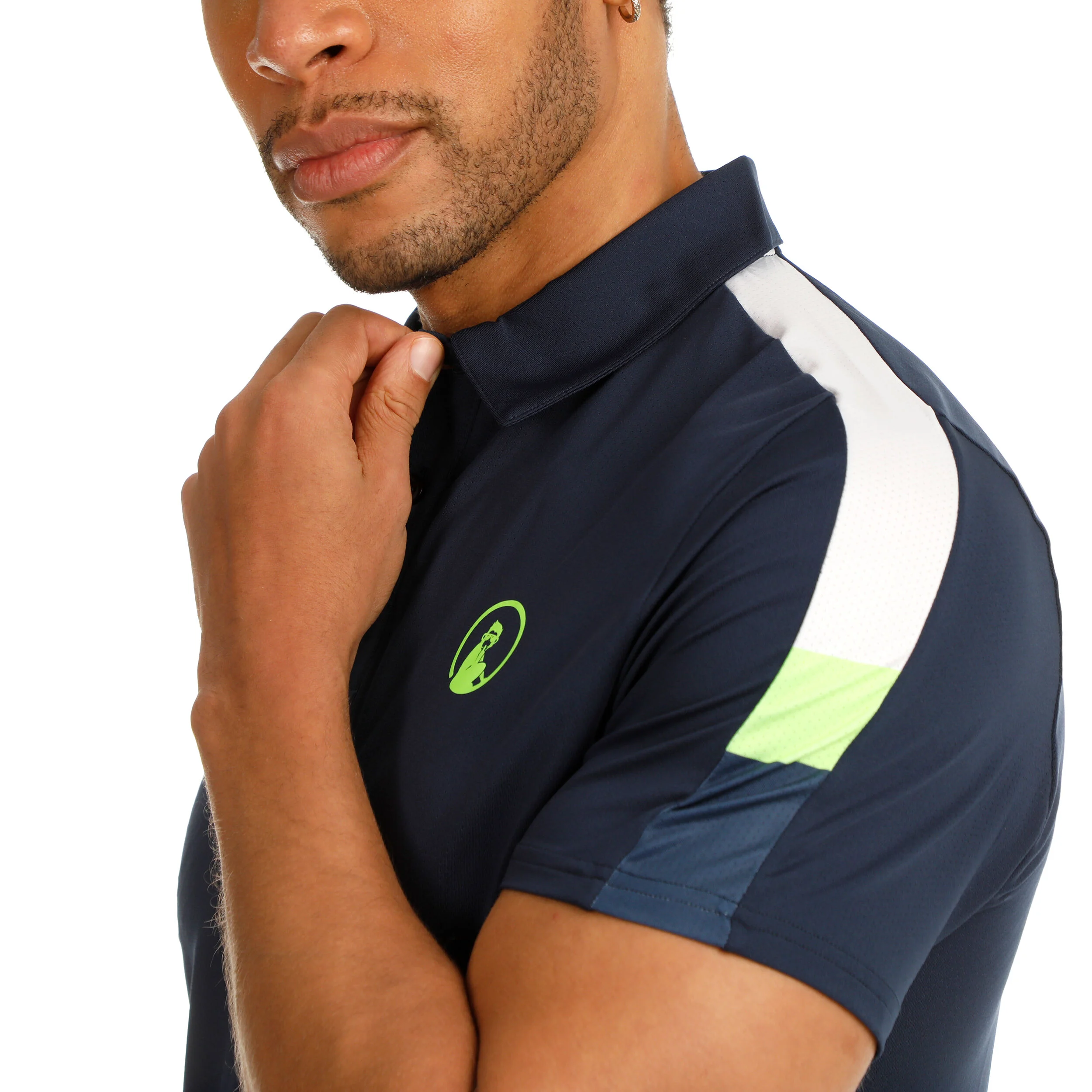 Quiet Please Wild Tournament Hori Polo Hommes - Bleu Foncé , Multicouleur
