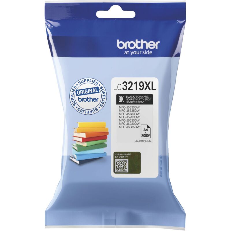 Cartouche Brother LC3219XL haute capacité noire pour imprimante jet d'encre