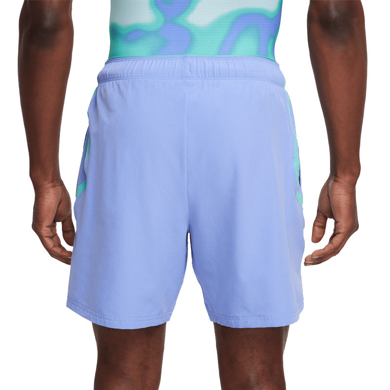 Short tennis Nike Flex 7 Advantage fin bleu clair