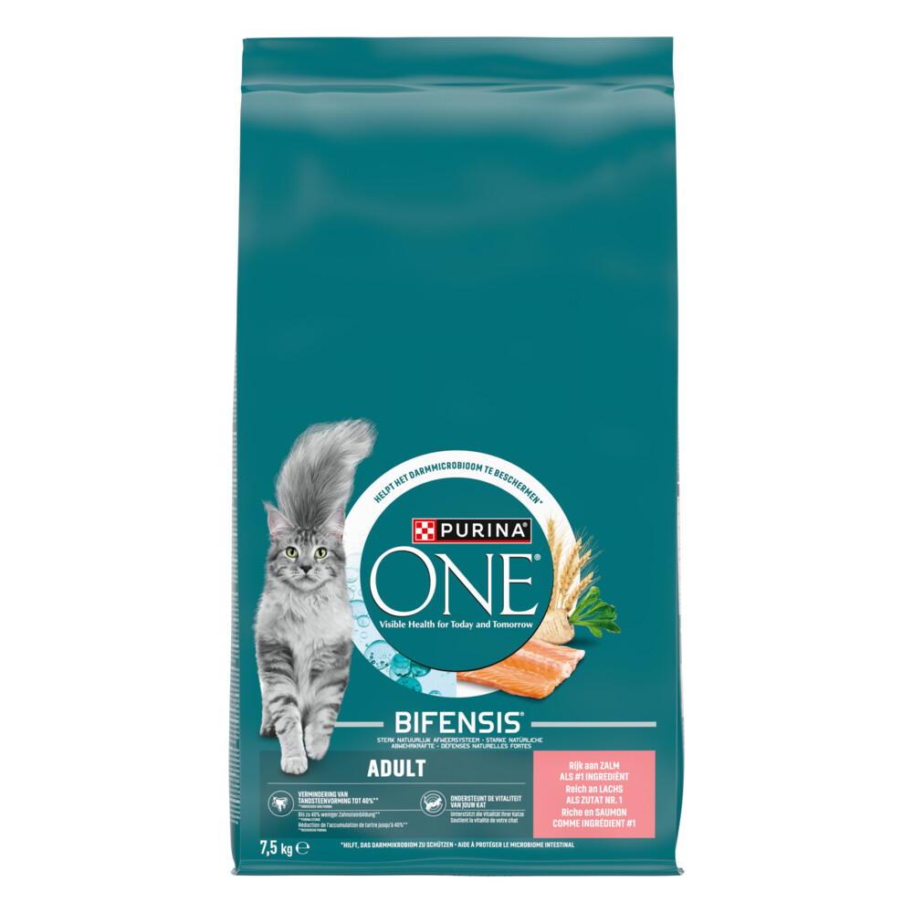 Purina ONE Adult Kattenvoer Zalm7,5 kg