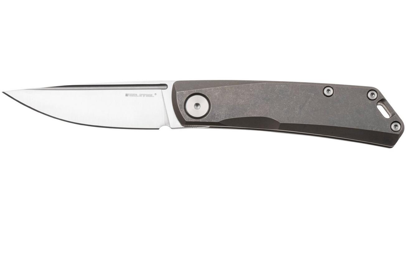 Real Steel Luna TS 7001TS02 Satin N690, Bronze Monochrome Titanium, zakmes, Jakub Wieczorkiewicz design