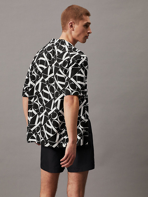 Camisa de praia estampada - Monograma CK