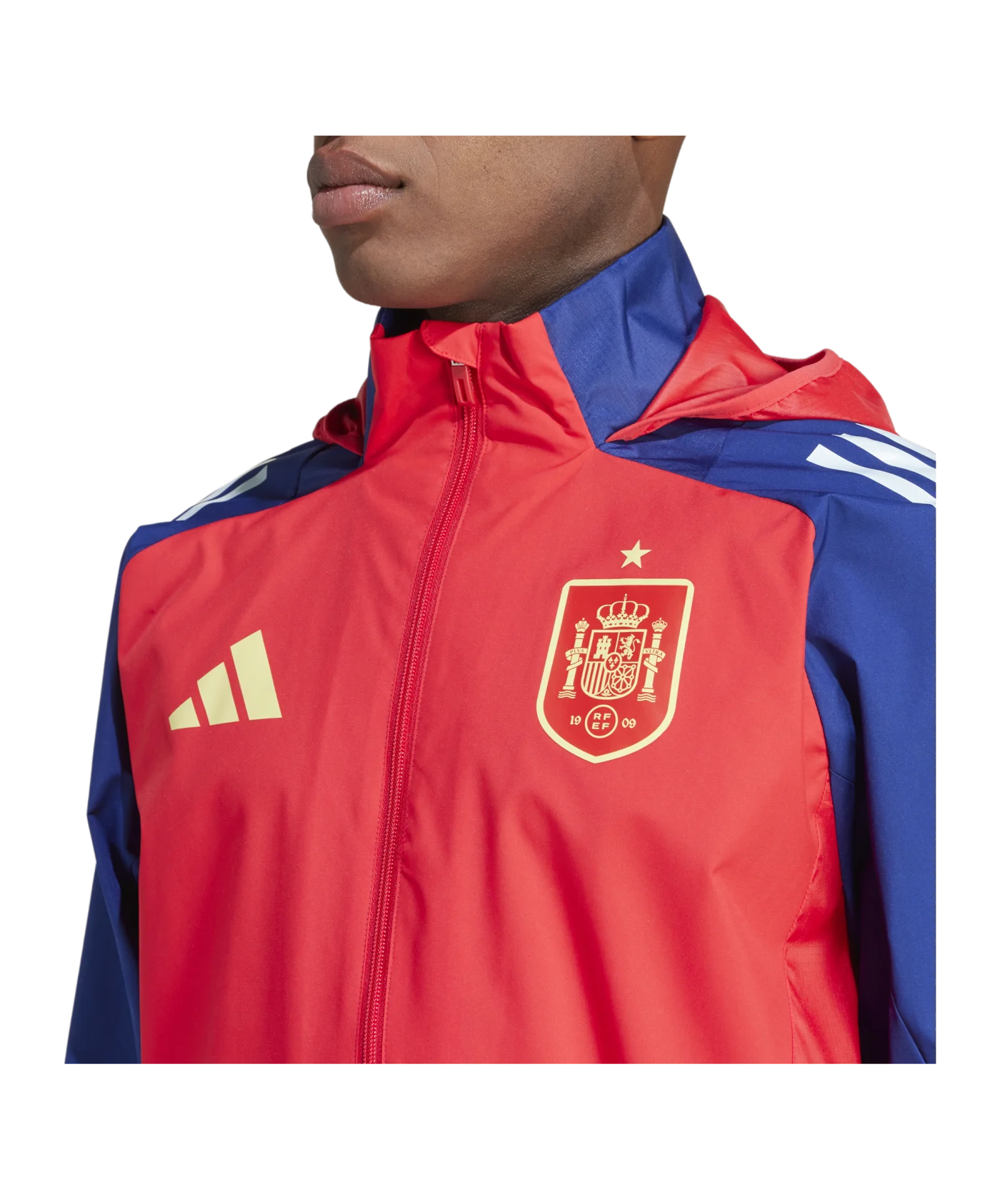 adidas Spanien Regenjacke EM 2024 Rot