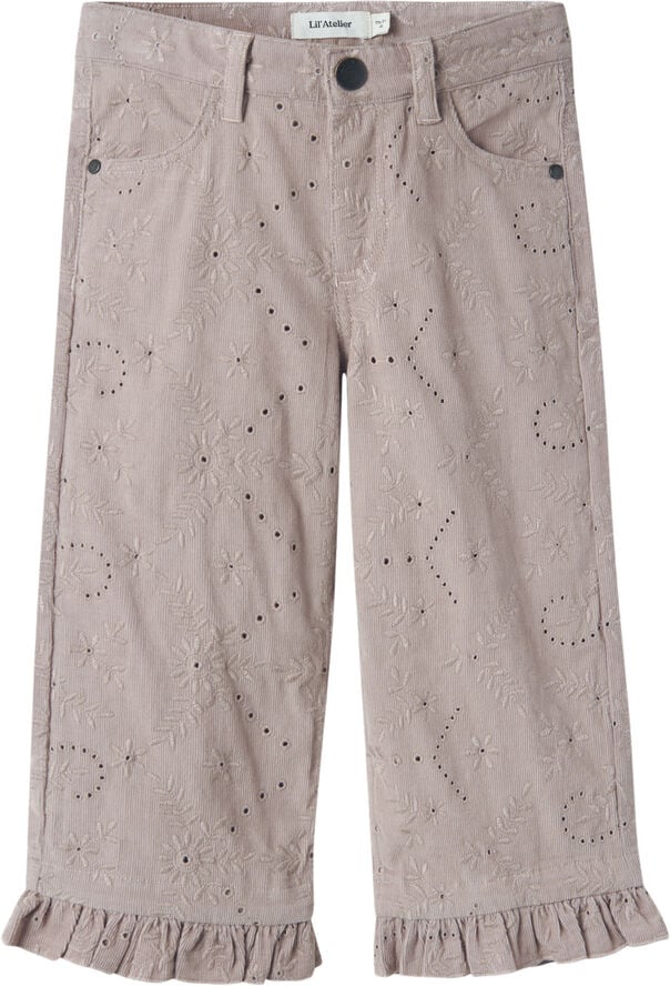 Lil' Atelier NMFROSE WIDE CORD BINE PANTS 6115-C Etherea