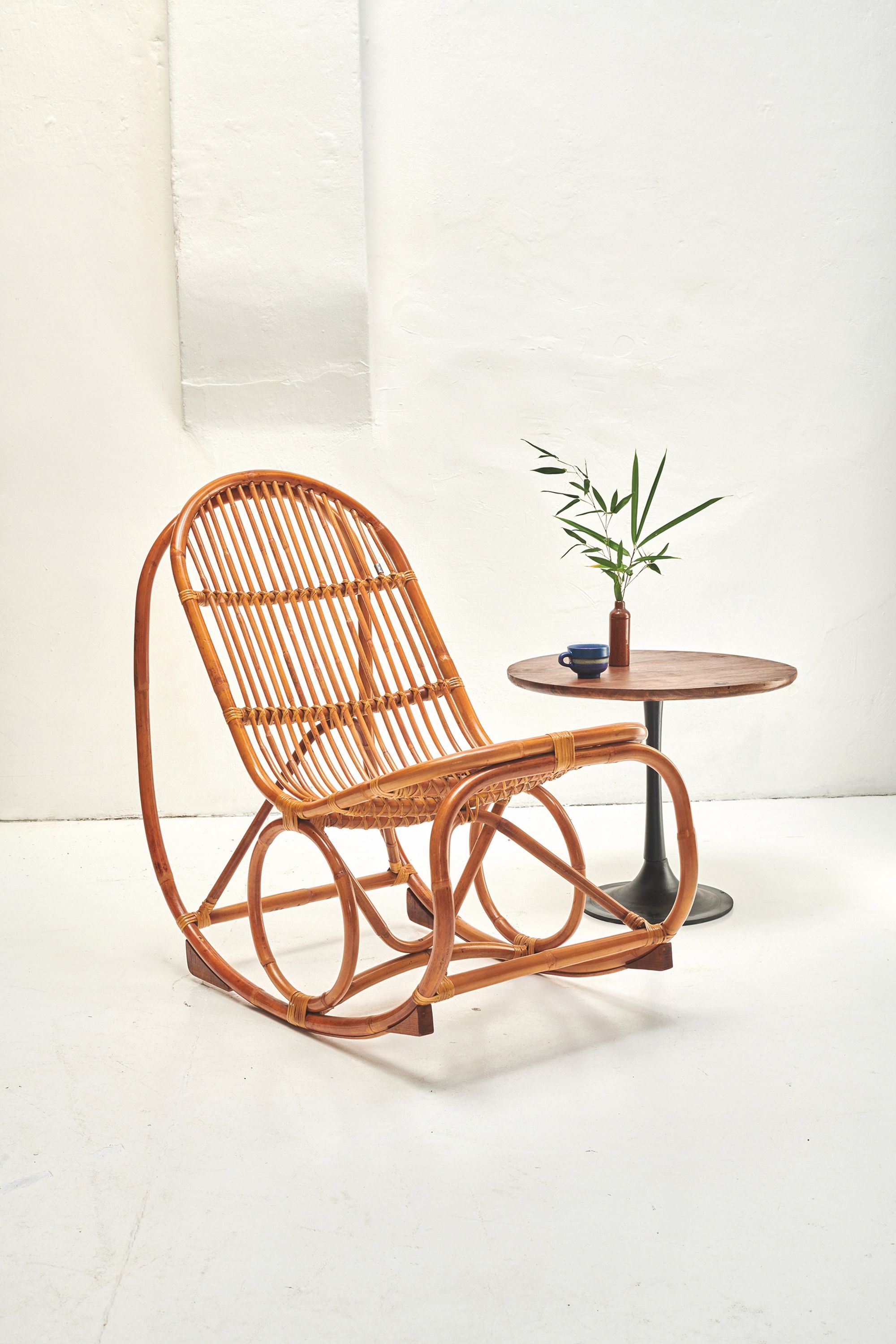 Schaukelstuhl Rattan Sessel Stuhl Relaxsessel Schaukelsessel Schwingsessel