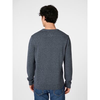 Herren-Strickpullover, Navymelange