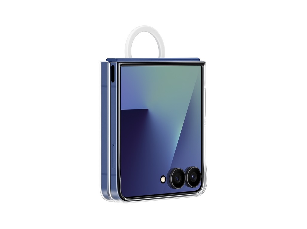 CAPA SAMSUNG TRANSP COM ANEL FLIP 7