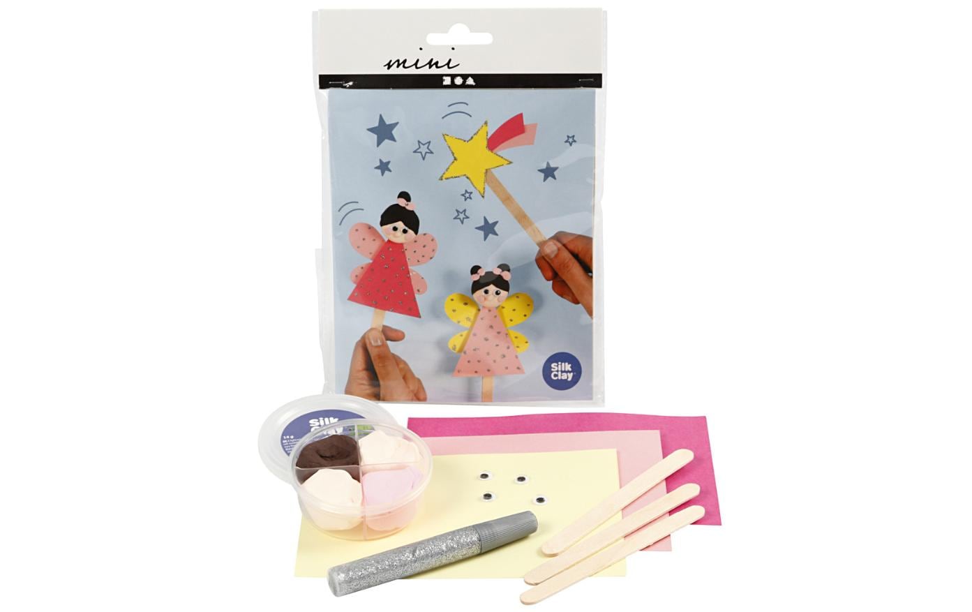 Modellier-Set Eisstiel-Figuren, Prinzessin, 1 SetPerfekt als kleines Mitbringsel oder zum Füllen von Adventskalender, Schultüten, etc.