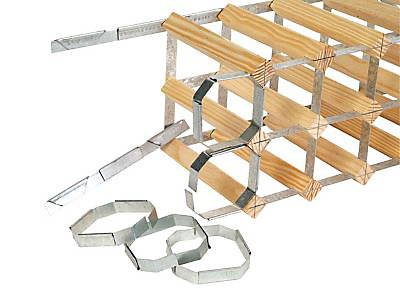 Lot de 5 clips de raccord galvanisé métal