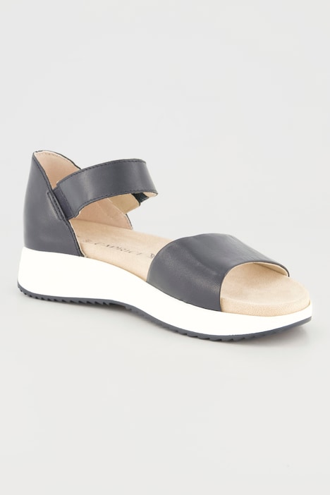 Caprice Leder-Sandaletten, Wechselfußbett, Weite H