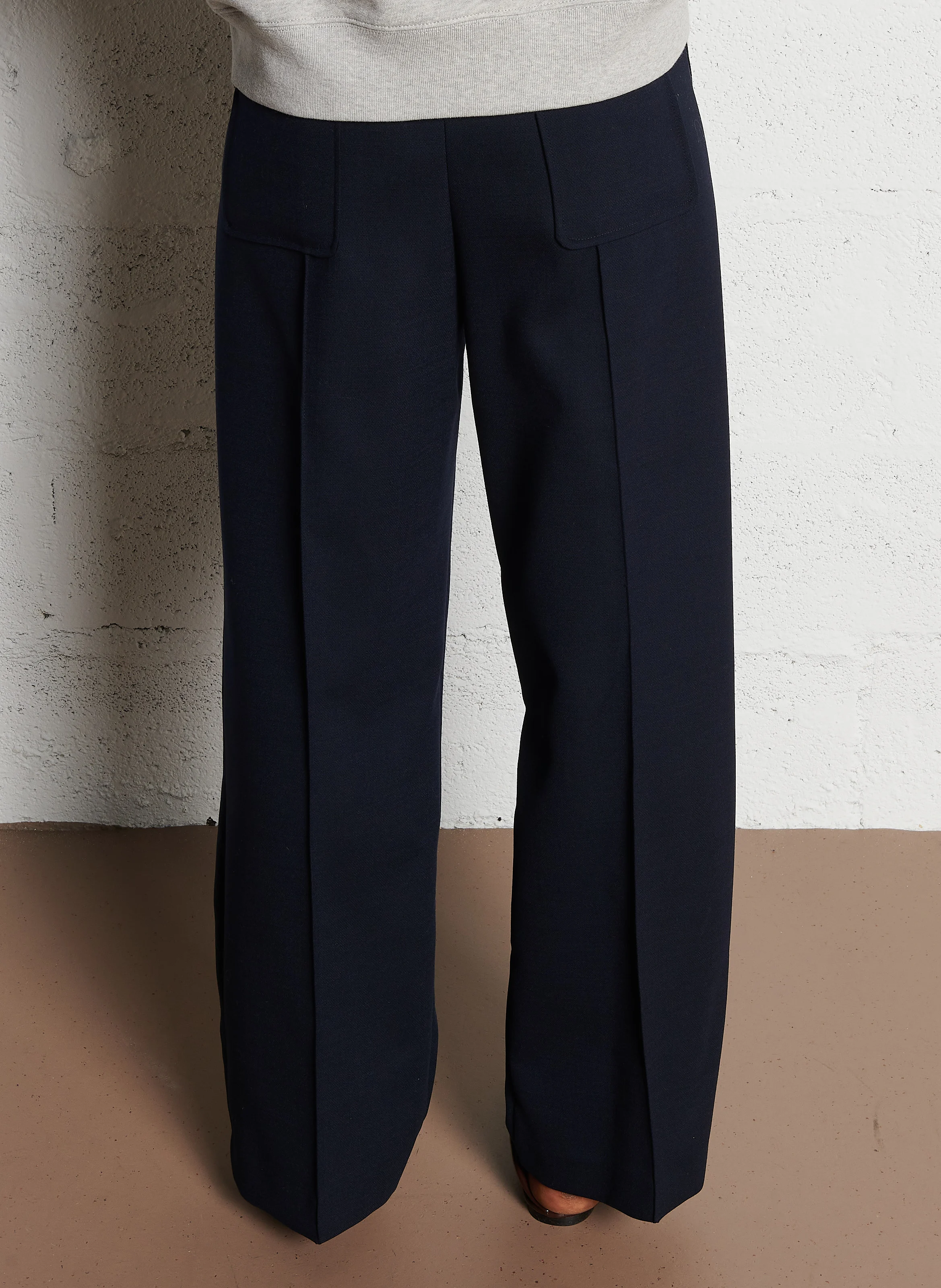Pantalon large | Bleu