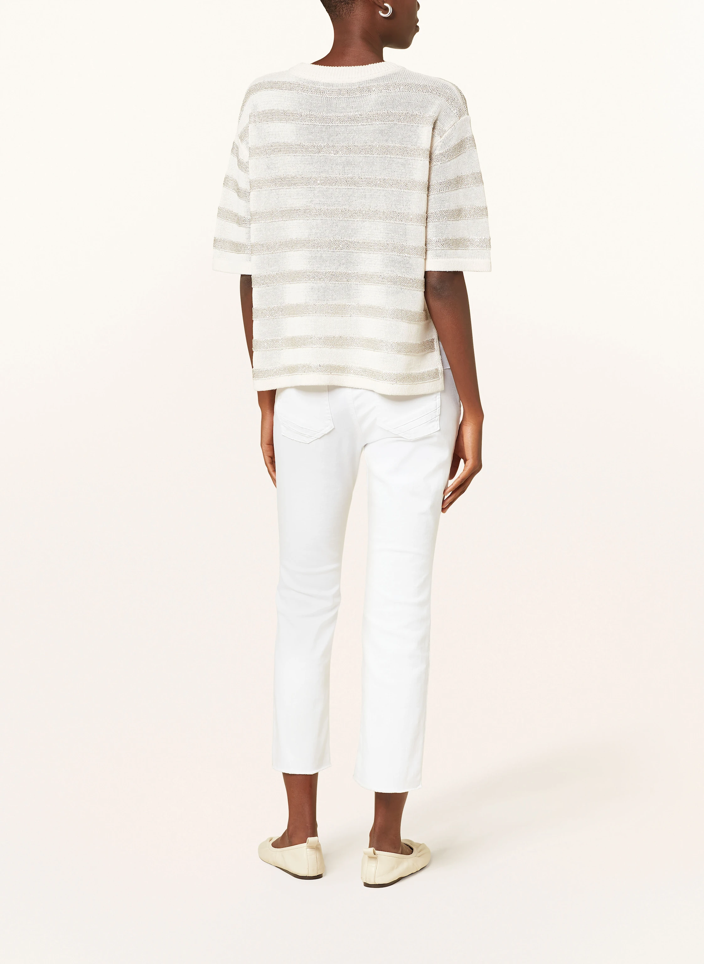 MARC AUREL Strickshirt mit Pailletten